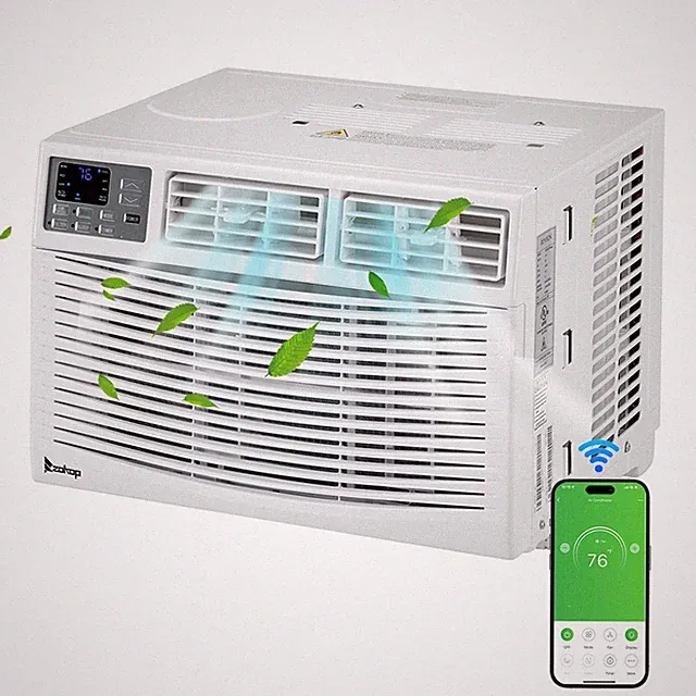 10,000 BTU 115-Volt Window-Mounted Air Conditioner with Wifi and Remote Control