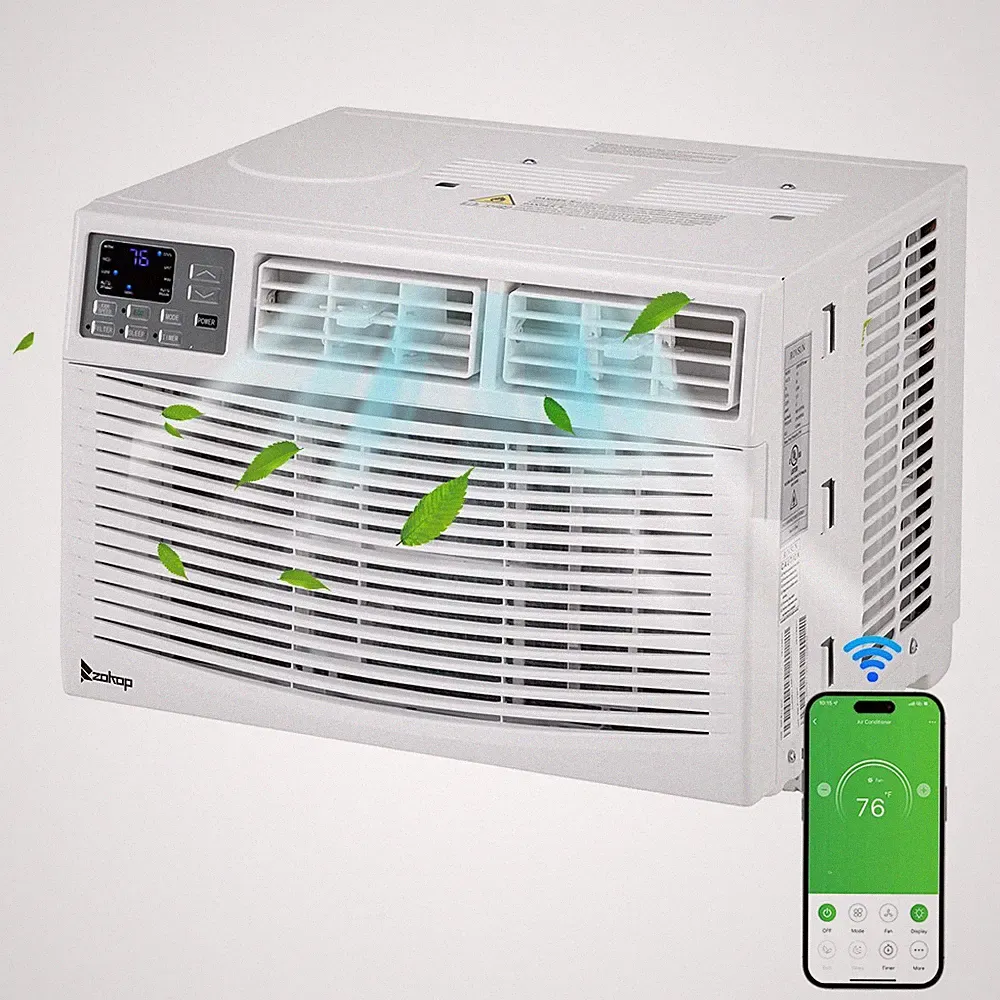 10,000 Window Air Conditioner, 450 Sq.Ft. for Bedroom, Den, Living Room WIfi