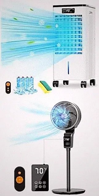 3-in-1 Air Cooler & Oscillating Fan for Maximum Comfort and Refreshing Breeze