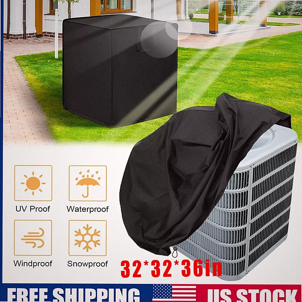 32x32x36 in Waterproof Central Air Conditioner Cover Outdoor Units AC Protective