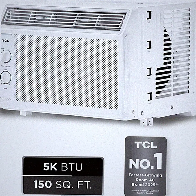 5,000 BTU (DOE) Mechanical Window Air Conditioner Cools 150 Sq. Ft. in White