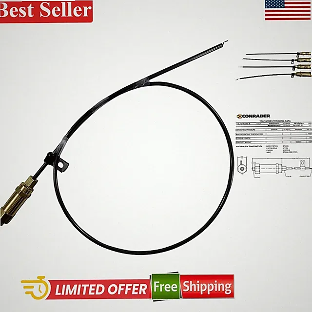 Brass Throttle Control Mechanism for Gas Engine Compressors - 36" Cable