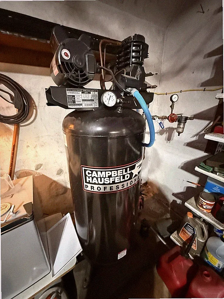 Campbell Hausfeld VT619500AJ 6 HP 60 Gal 230V Air Compressor Steel Tank
