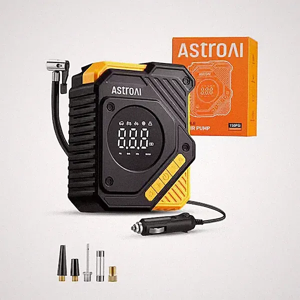 Digital 12V Car Tyre Inflator150 PSI Air Compressor W/Auto Shutoff for Inflatabl