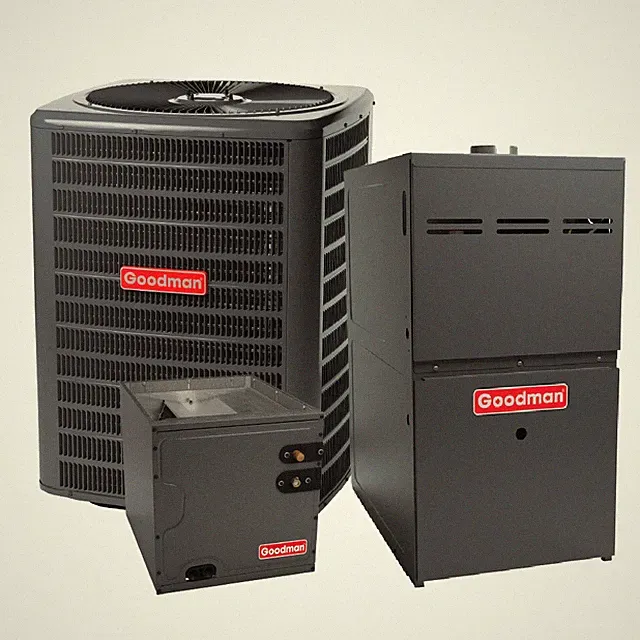 GOODMAN 3 TON 14 SEER2 AC & 80% AFUE 80K BTU GAS FURNACE SYSTEM - DOWNFLOW