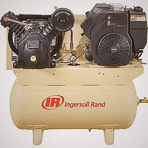 Stationary Air Compressor - Electric & Recoil - 30 Gallons - 175 PSI - 14 HP