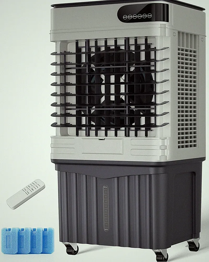 Uthfy Swamp Cooler, 36 Inch Evaporative Air Cooler with 8 Gal 36 Inch, Grey