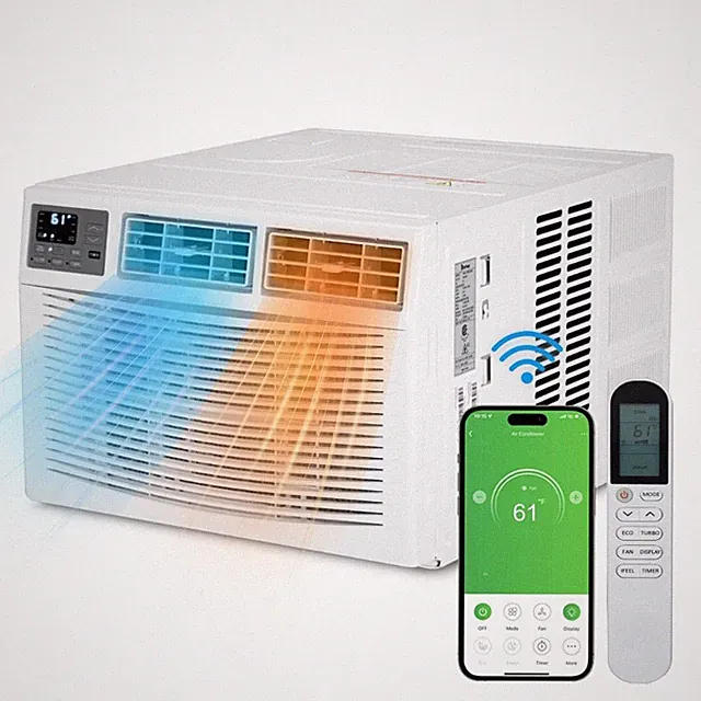 Wifi 8000 BTU Window Air Conditioner with Heat up to 350-Sq. Ft 115V AC Unit